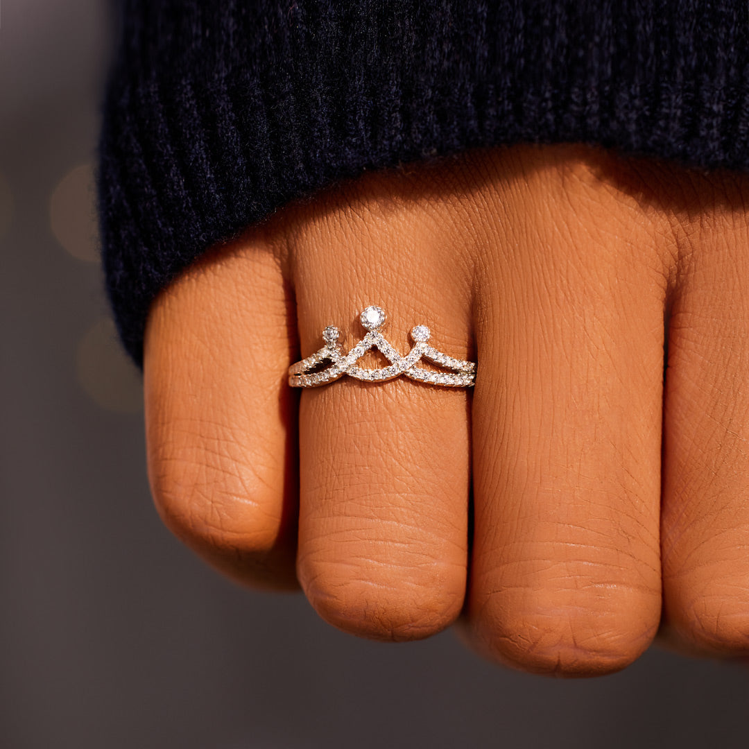 Straighten Your Crown Minimalist Crown Ring